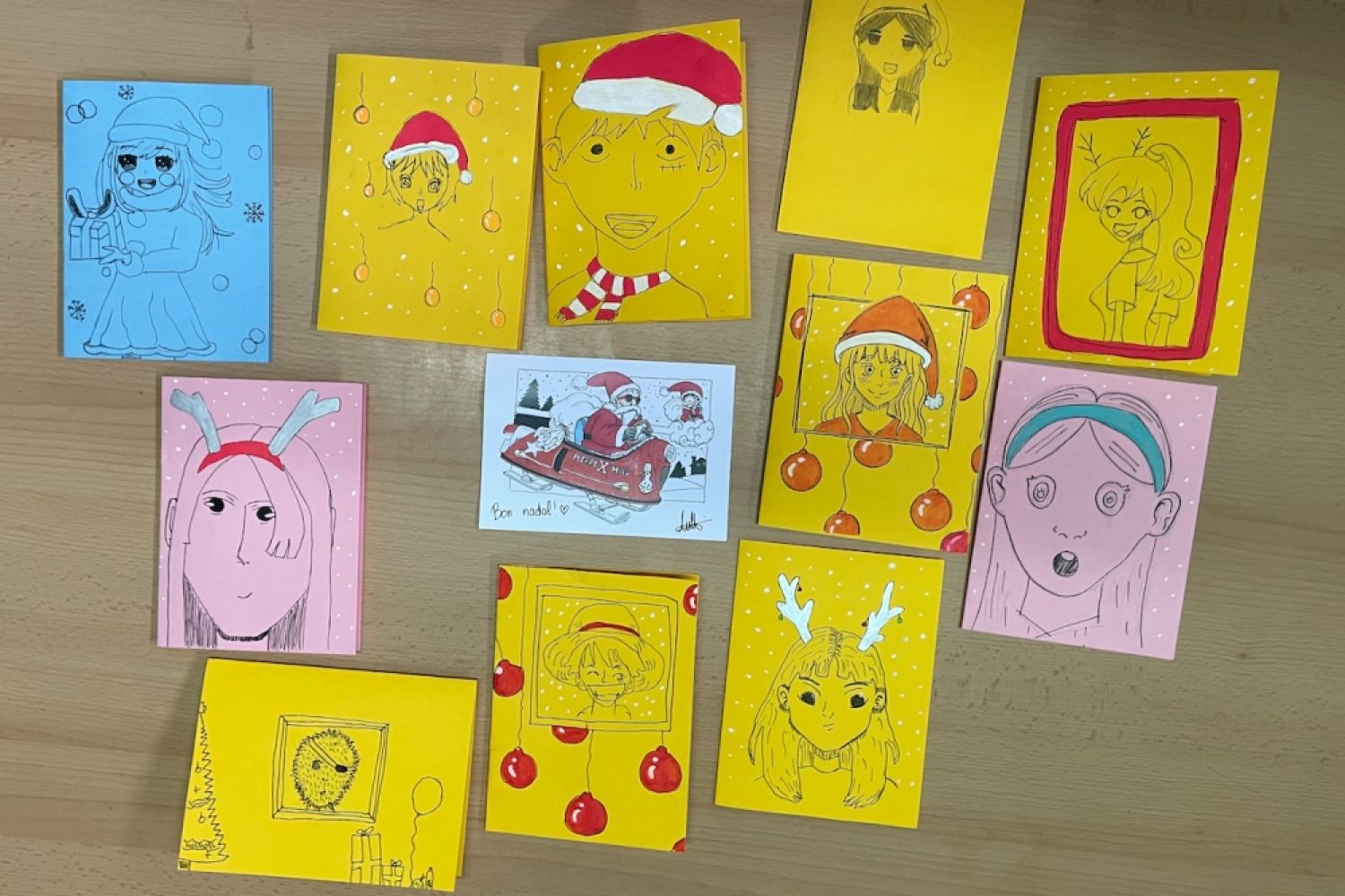 Dibuixem la nostra postal de Nadal d'estil  Dibuixem la nostra postal de Nadal d'estil